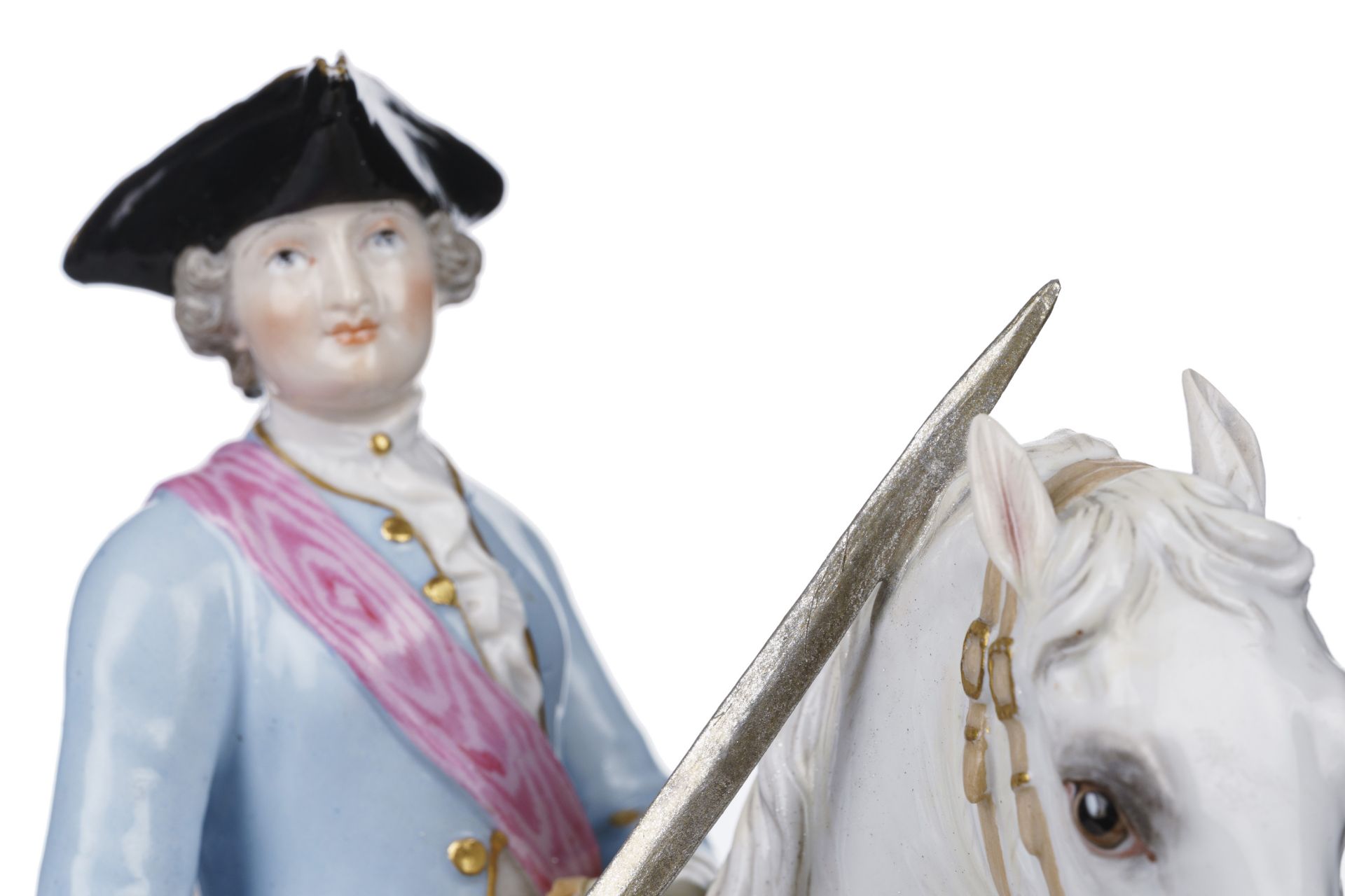 Katharina II. zu Pferde. Johann Joachim Kändler für Meissen. 1770. - Bild 8 aus 9