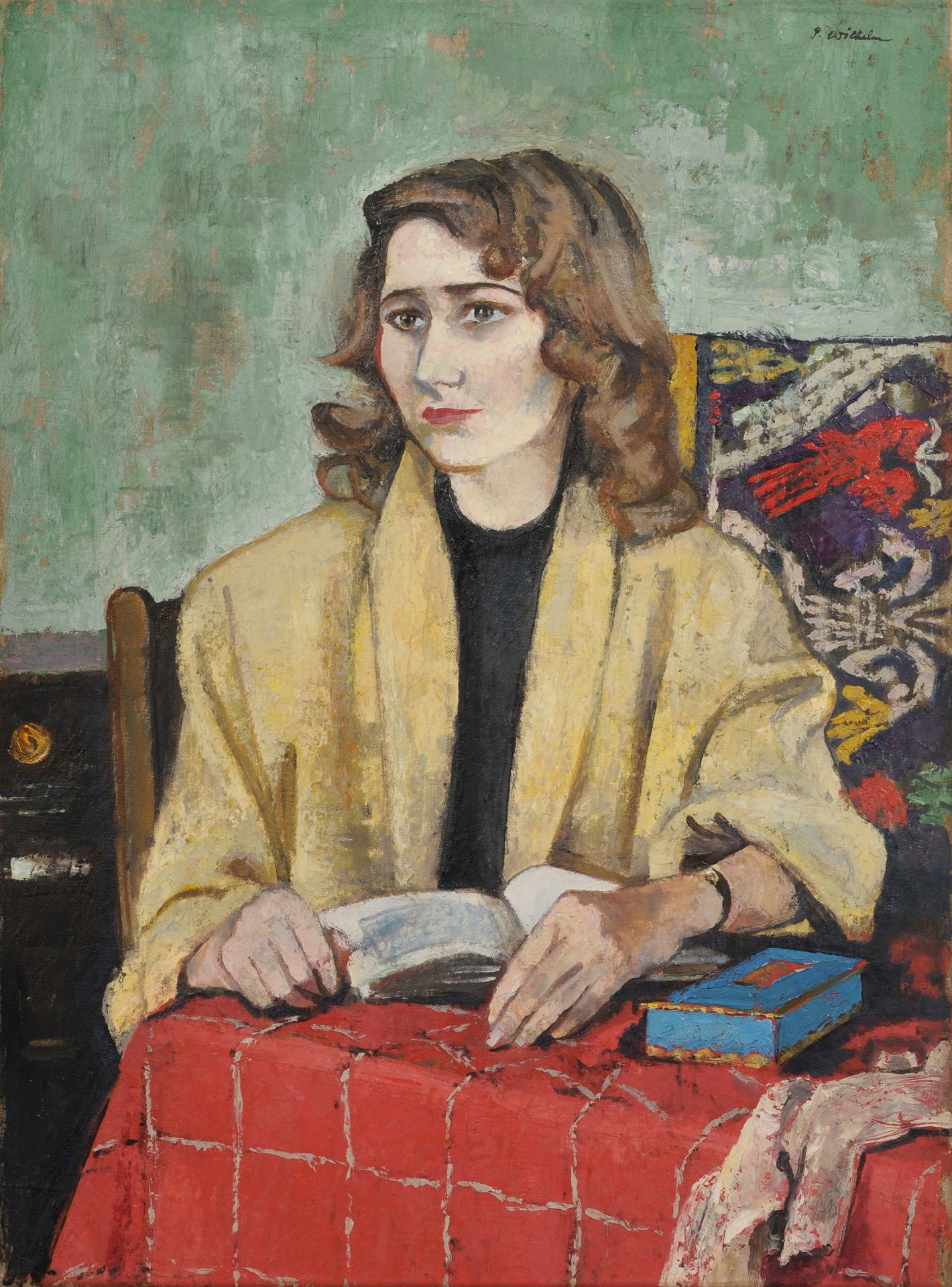 Paul Wilhelm "Mädchen in Gelb". 1956.