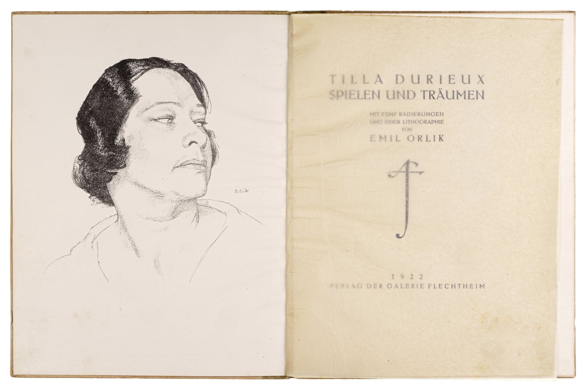 Emil Orlik "Tilla Durieux. Spielen und träumen". 1922.