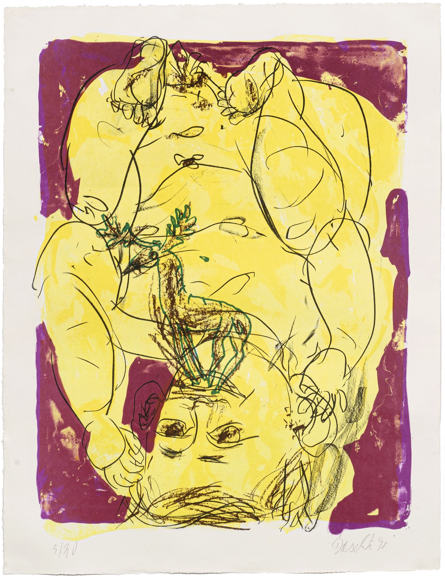 Georg Baselitz "Porträt 1938 III". 1998.