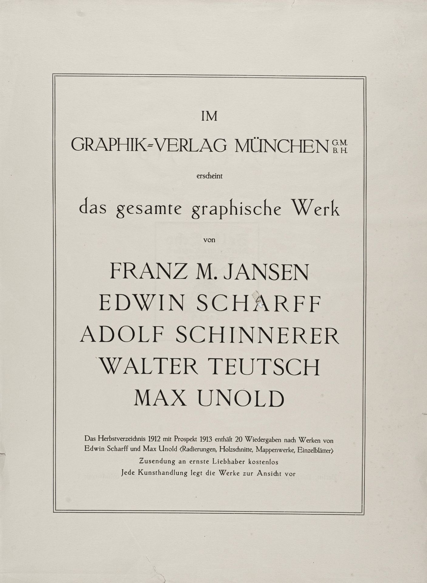 Willi Geiger, Sechs Illustrationen zum Ersten Weltkrieg. 1914. - Image 3 of 11