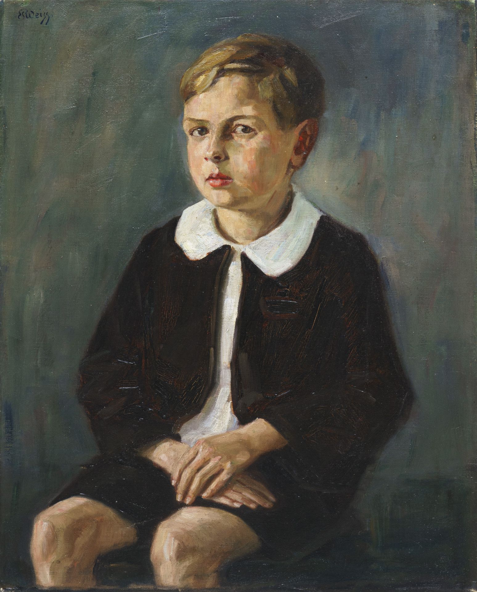 Emil Rudolf Weiß, Bildnis eines Knaben. 1910er Jahre.