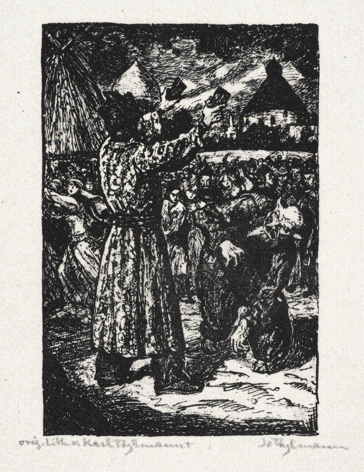 Karl Thylmann "Der Zauberer" von N. Gogol. 1916.