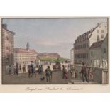 Johann Carl August Richter "Prospect von Neustadt bei Dresden" / "Das Zwinger Thor zu Dresden" ...