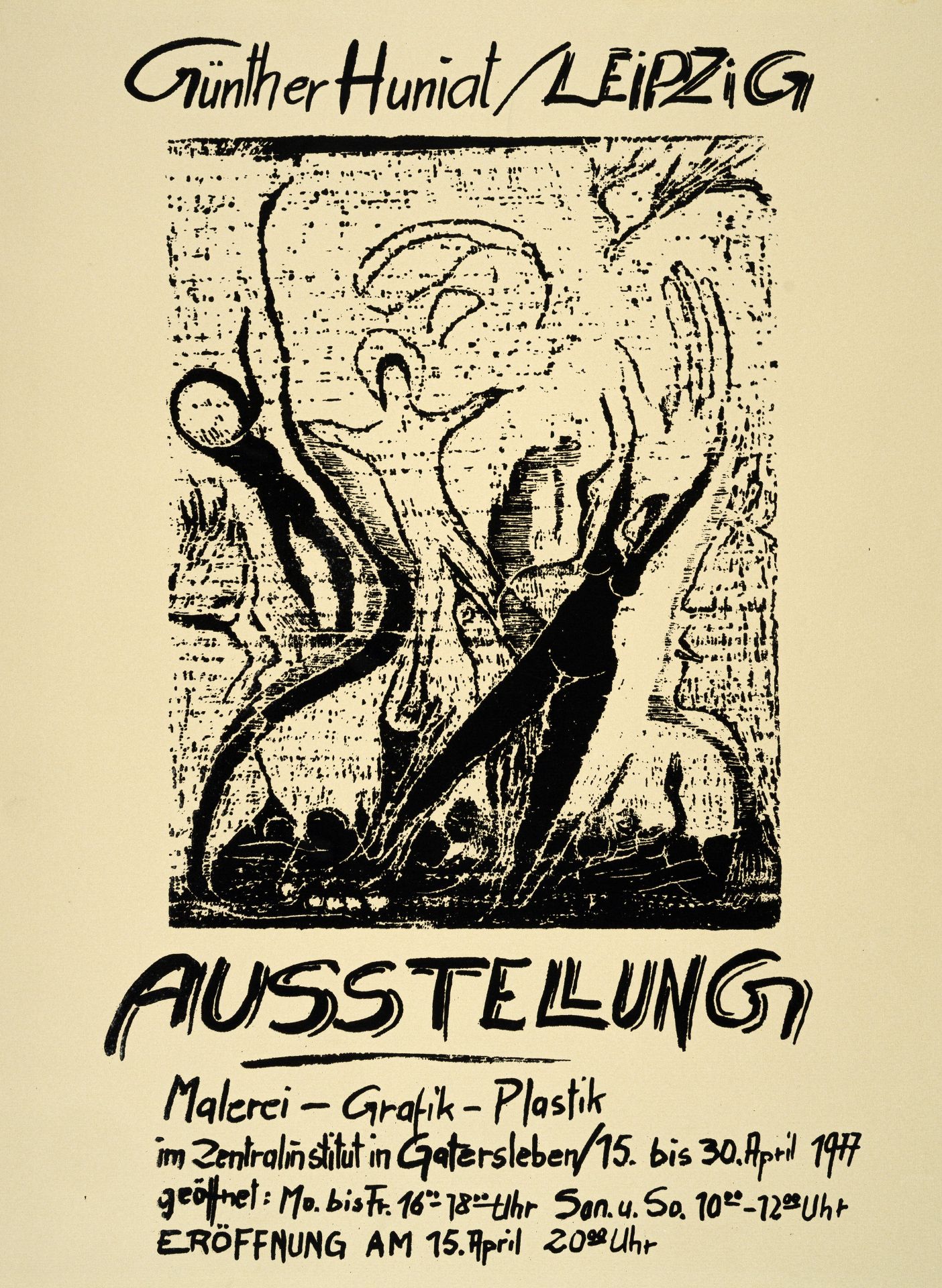 Günther Huniat, Sieben originalgrafische Ausstellungsplakate. 1972– 1979. - Bild 6 aus 7