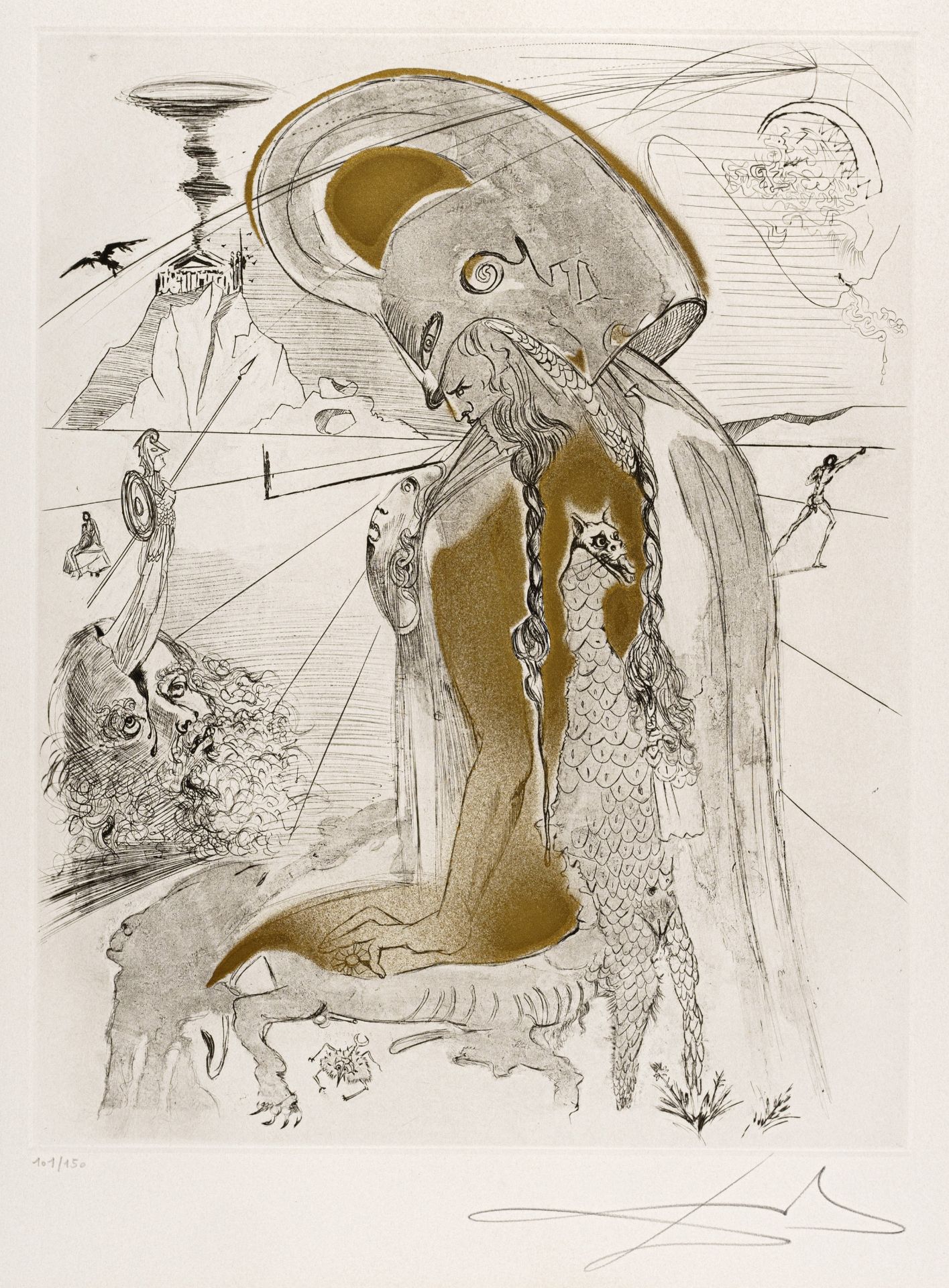 Salvador Dalí "Athena". 1963.