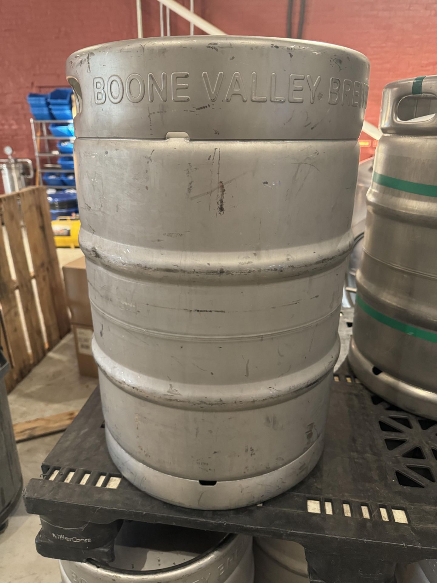 (Lot of approx 267 kegs) 1/2 bbl Kegs Brewery Name Embossed on Chimes, Micromatic Spears -