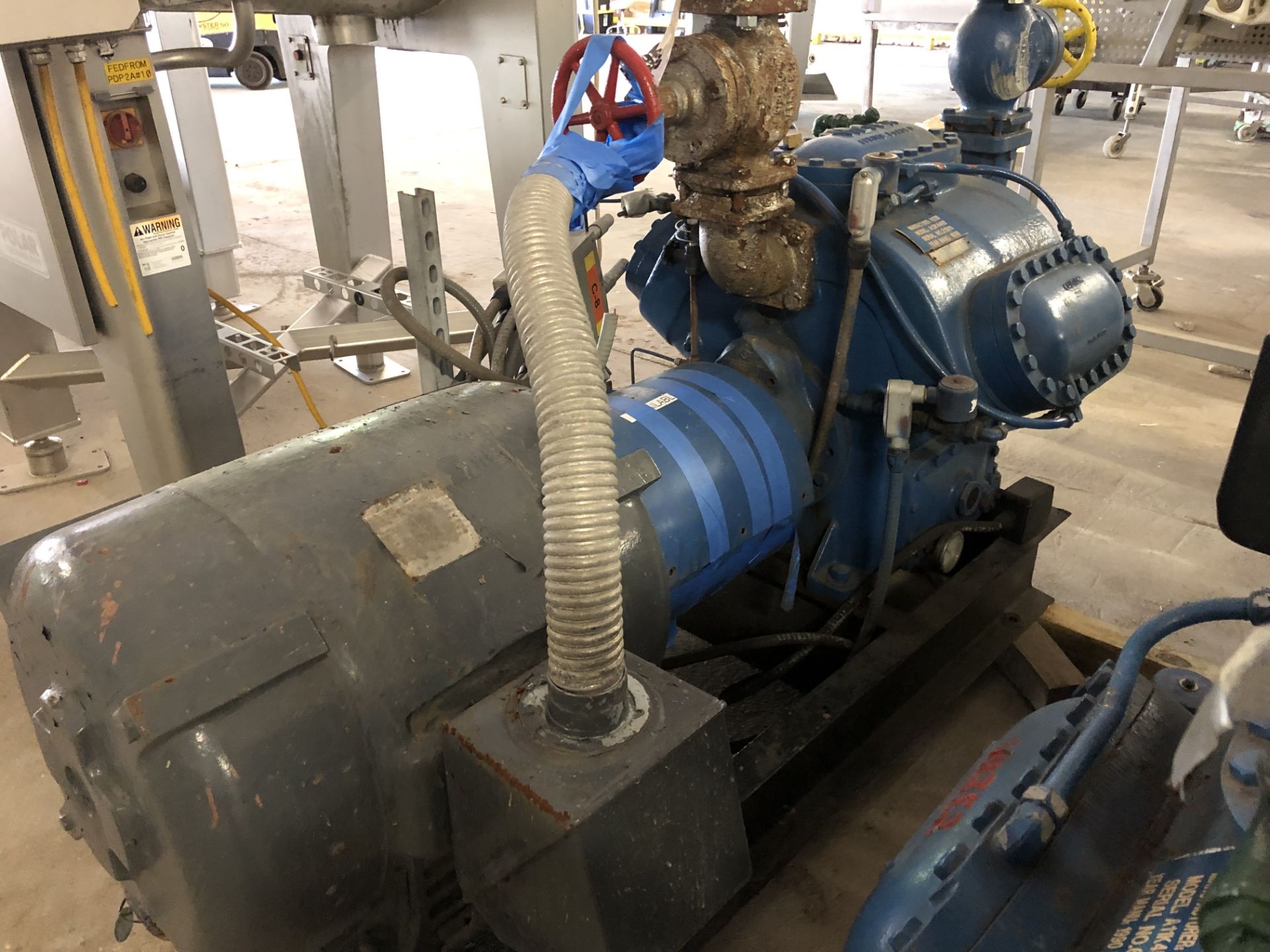 (Located in Ozark, AL) Vilter Reciprocating Ammonia Compressor, Serial# 31800, Model# A12K446B