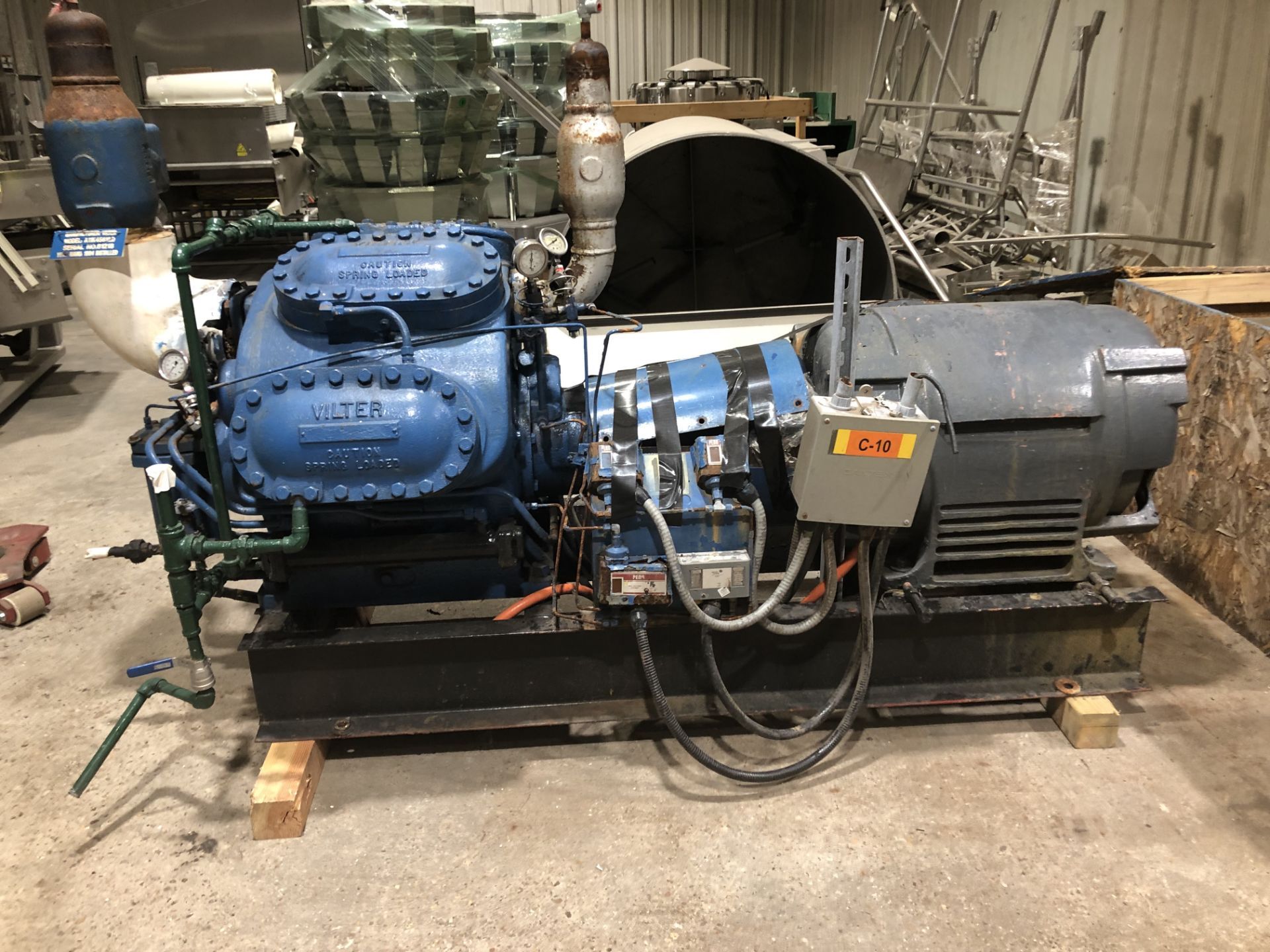 (Located in Ozark, AL) Vilter Ammonia Compressor, Model# A11K458XLD, Serial# 81218