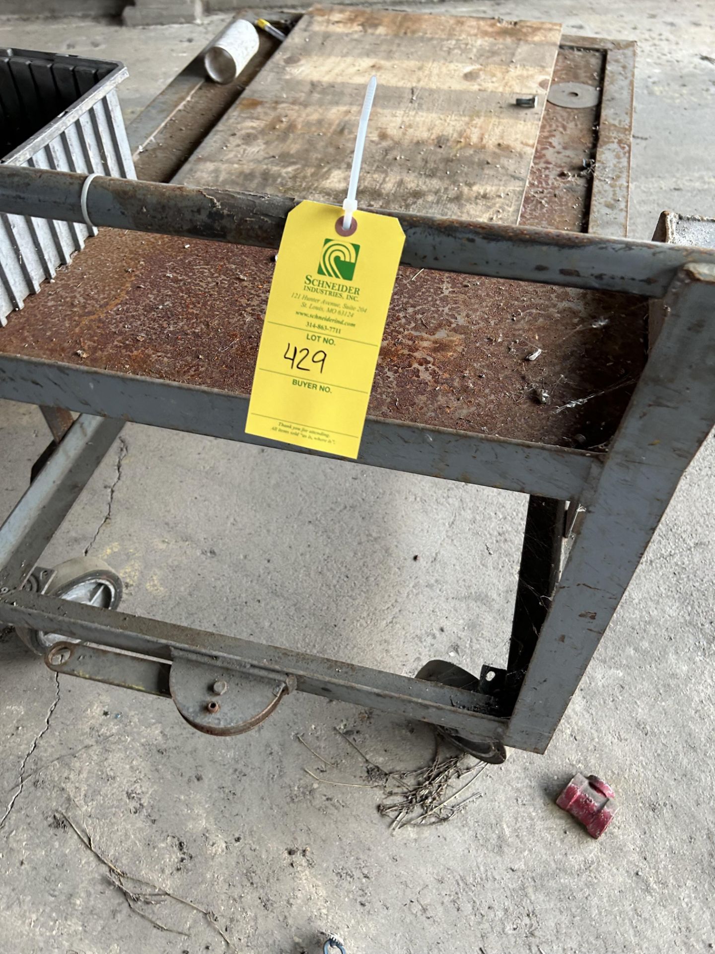 Metal Shop Cart, Rigging/ Removal Fee - $75 - Image 3 of 3