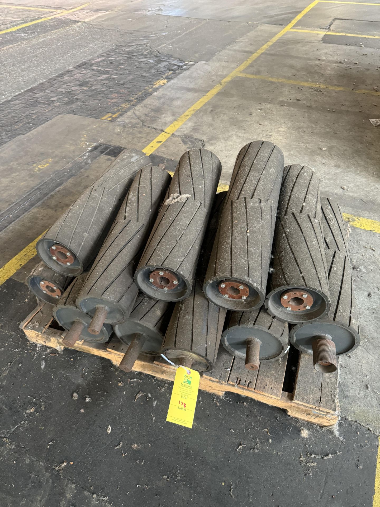 Pallet of Rollers, Rigging/ Removal Fee - $100