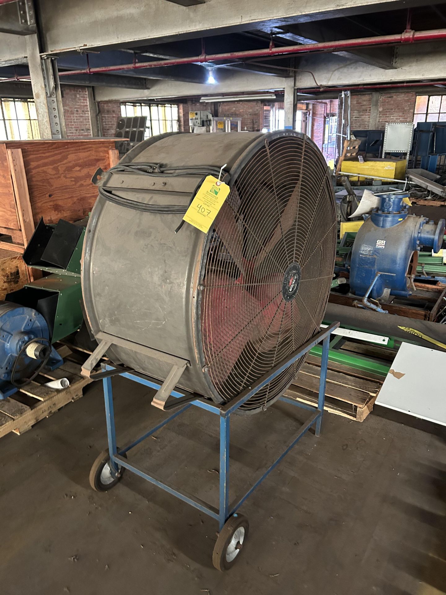 Shop Fan & Hand Cart, Rigging/ Removal Fee - $75
