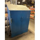 Blue Storage Cabinet, Approx. 5ft. T x 4ft. W x 2.5ft. L, Rigging/ Removal Fee - $75