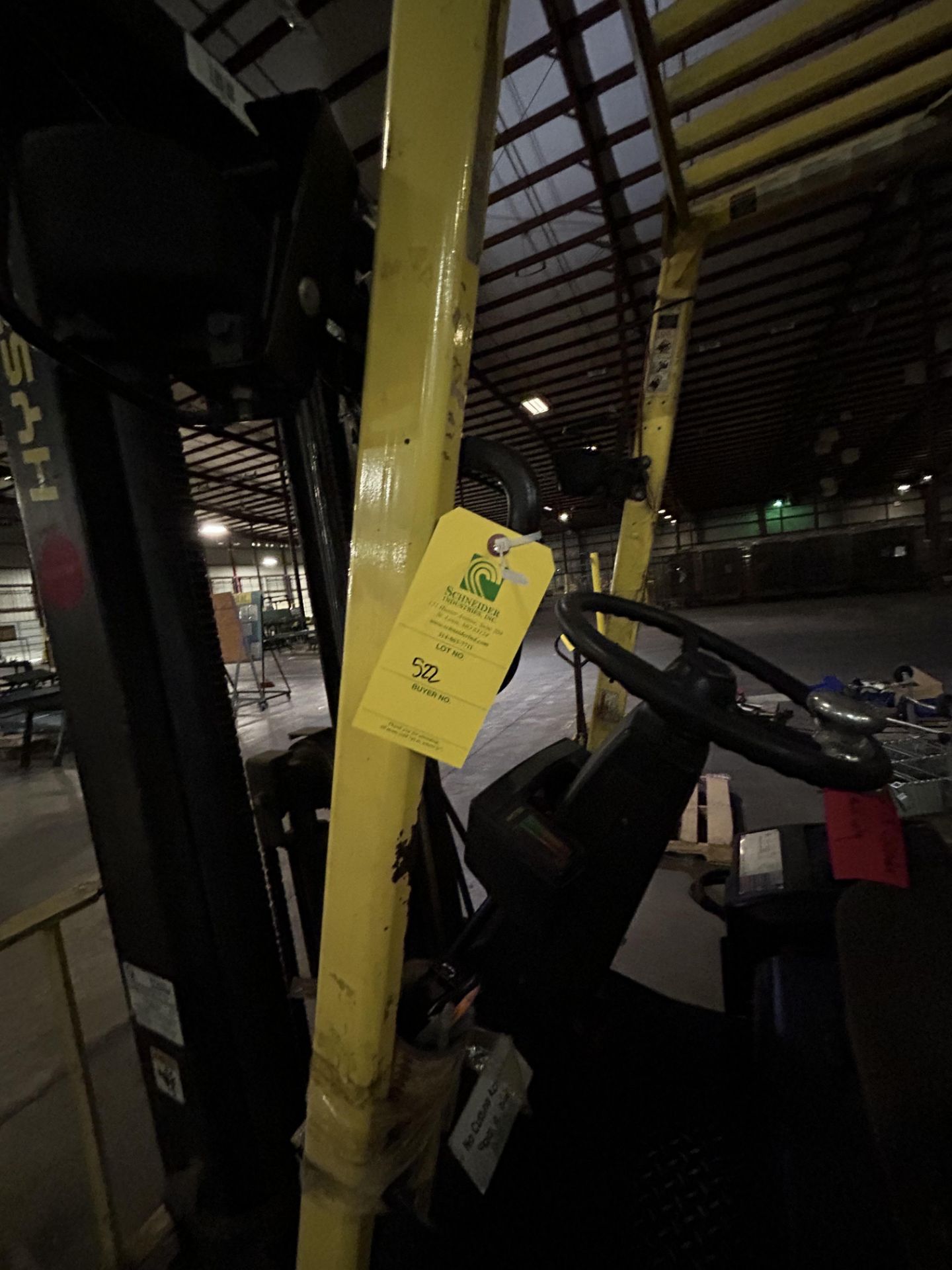 Hyster Eletric Forklift, Model #E45XM-27, Truck Weight W/ Battery 10600 lbs, Rigging/ Removal Fee - Bild 5 aus 5