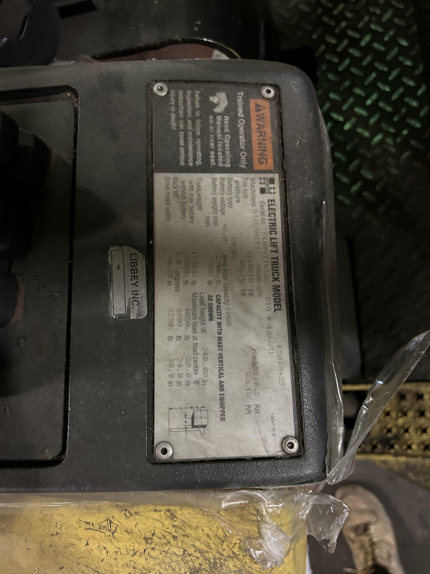 Hyster Eletric Forklift, (Needs Work & Battery), Rigging/ Removal Fee - $200 - Bild 3 aus 5