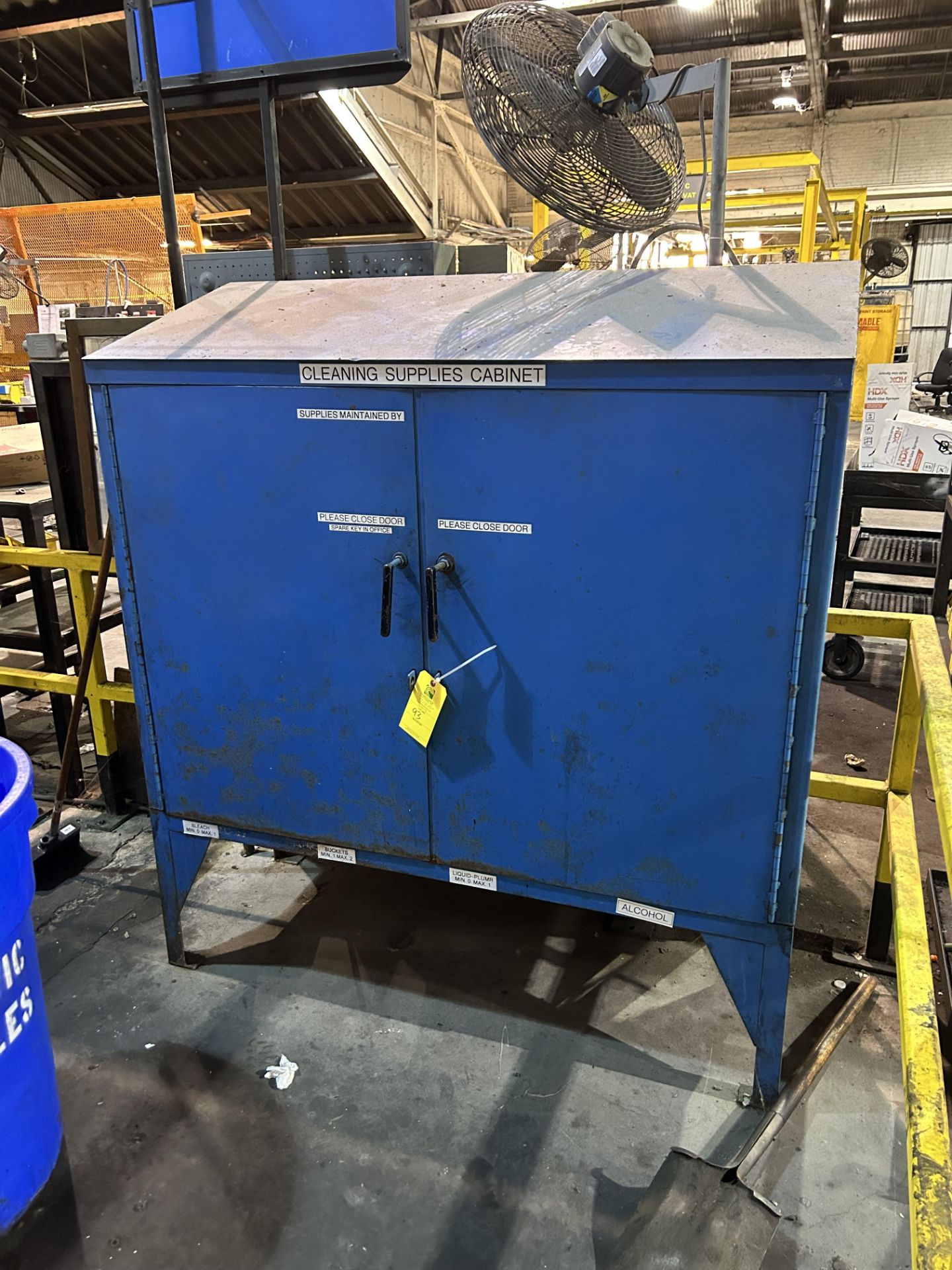 Blue Storage Cabinet, Rigging/ Removal Fee - $75