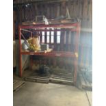 Pallet Racking and Contents (All Photoed), Rigging/ Removal Fee - $450