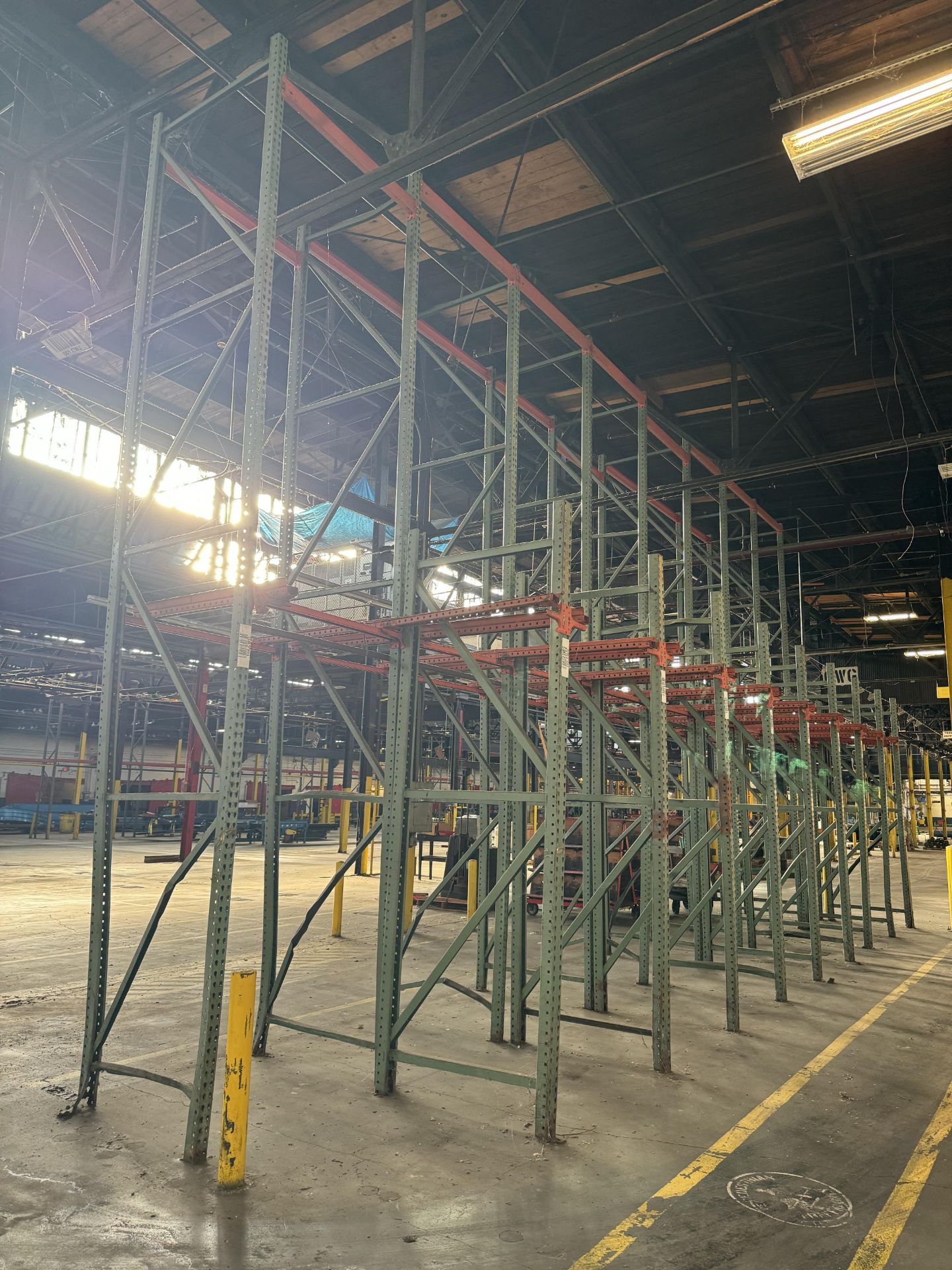 Pallet Racking, Qty 10 Uprights, Rigging/ Removal Fee - $700 - Image 2 of 3