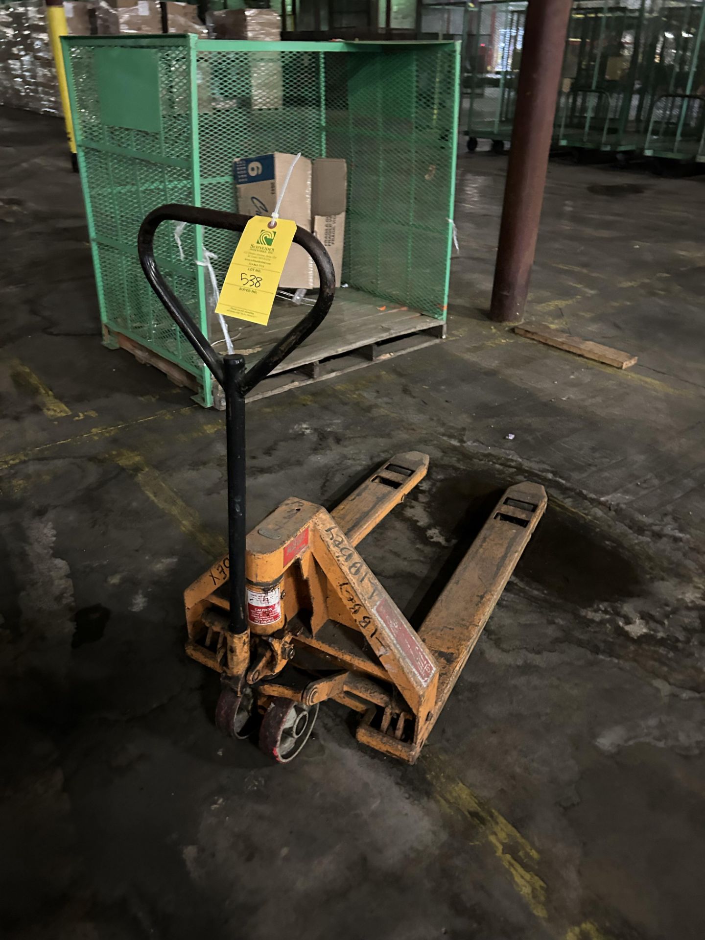 Pallet Jack, Rigging/ Removal Fee - $50