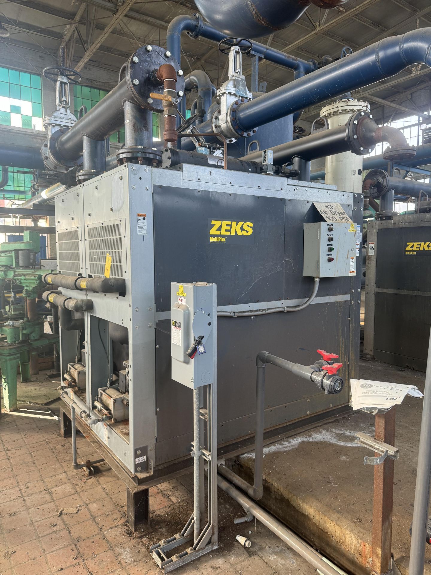 Zeks MultiPlex Air Dryer, Model# 4800HSFMC400, Serial# WCH1014419 M416, 460V, Rigging/ Removal Fee