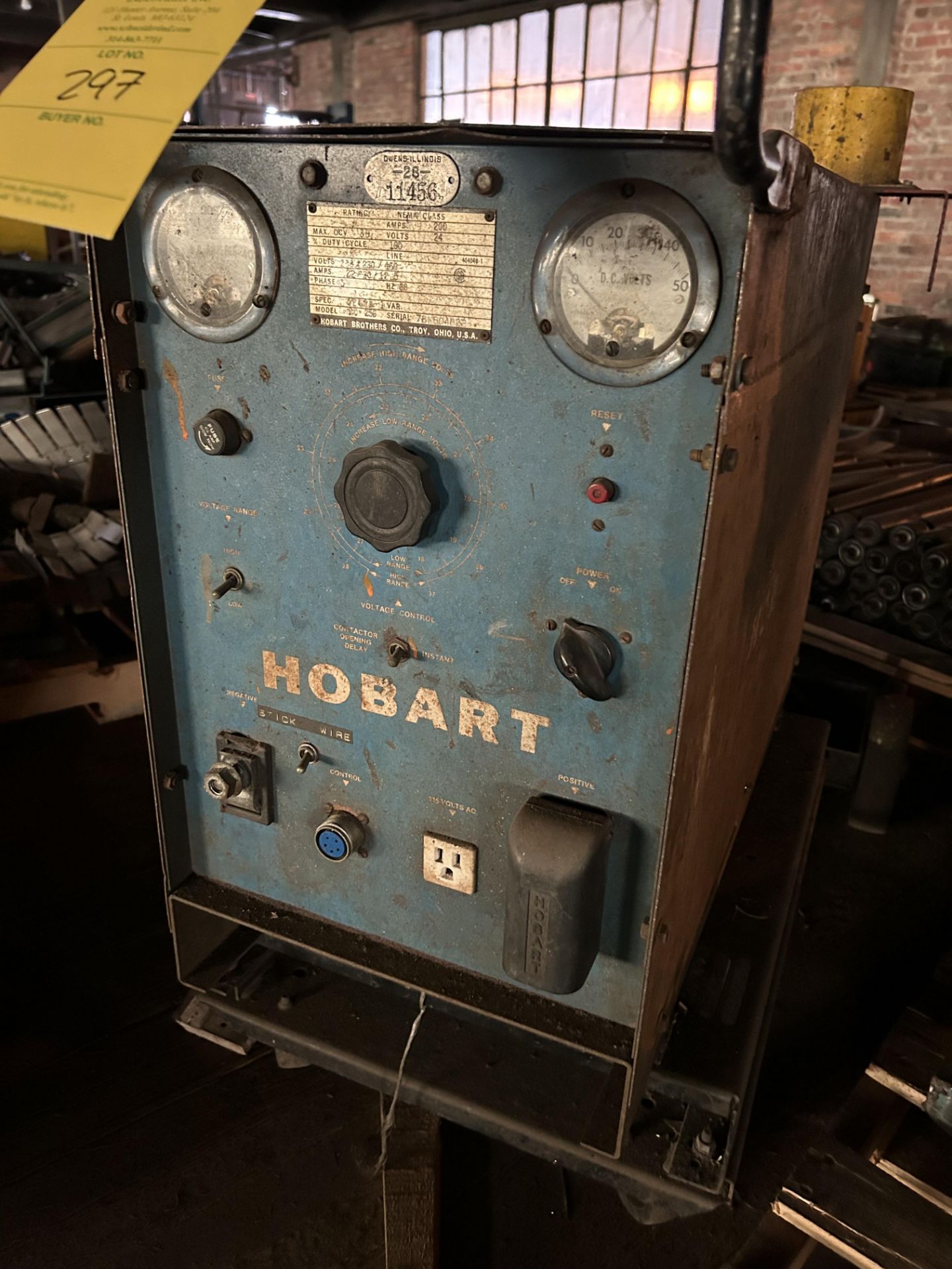Hobart Welder, Rigging/ Removal Fee, $75 - Image 2 of 3