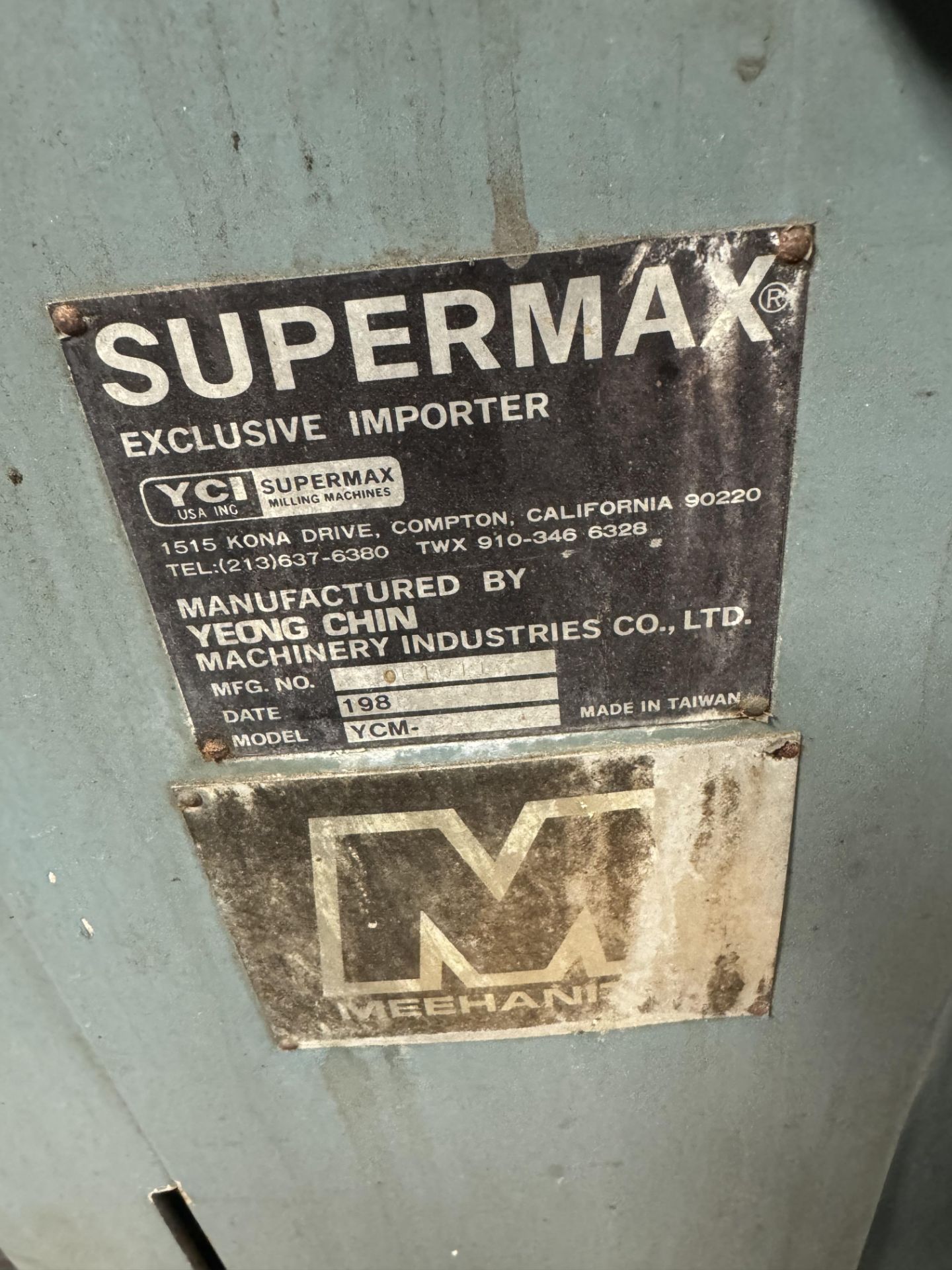 Supermax Milling Machine, Rigging/ Removal Fee - $450 - Image 3 of 4