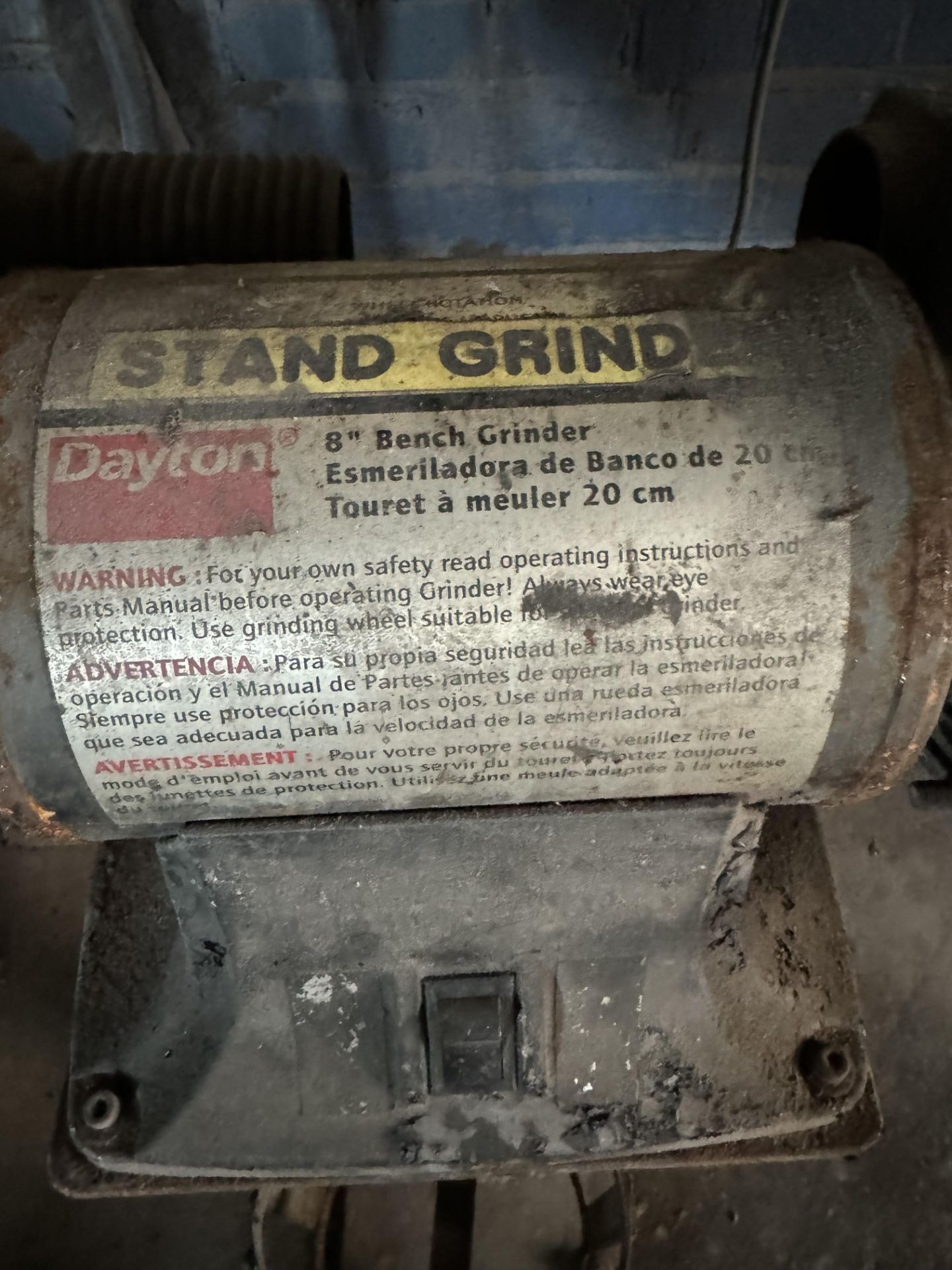 Dayton 8" Bench Grinder, Rigging/ Removal Fee - $75 - Image 2 of 3