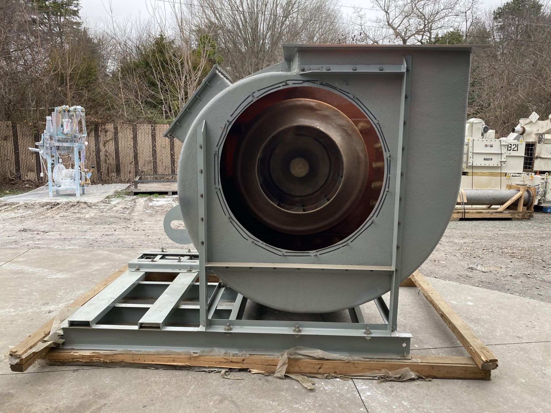 Lot Location: Greensboro NC - 20,000 CFM AT 14'' S.P. SIZE 361 NEW YORK BLOWER FUME EXHAUSTER, FRP, - Image 8 of 19