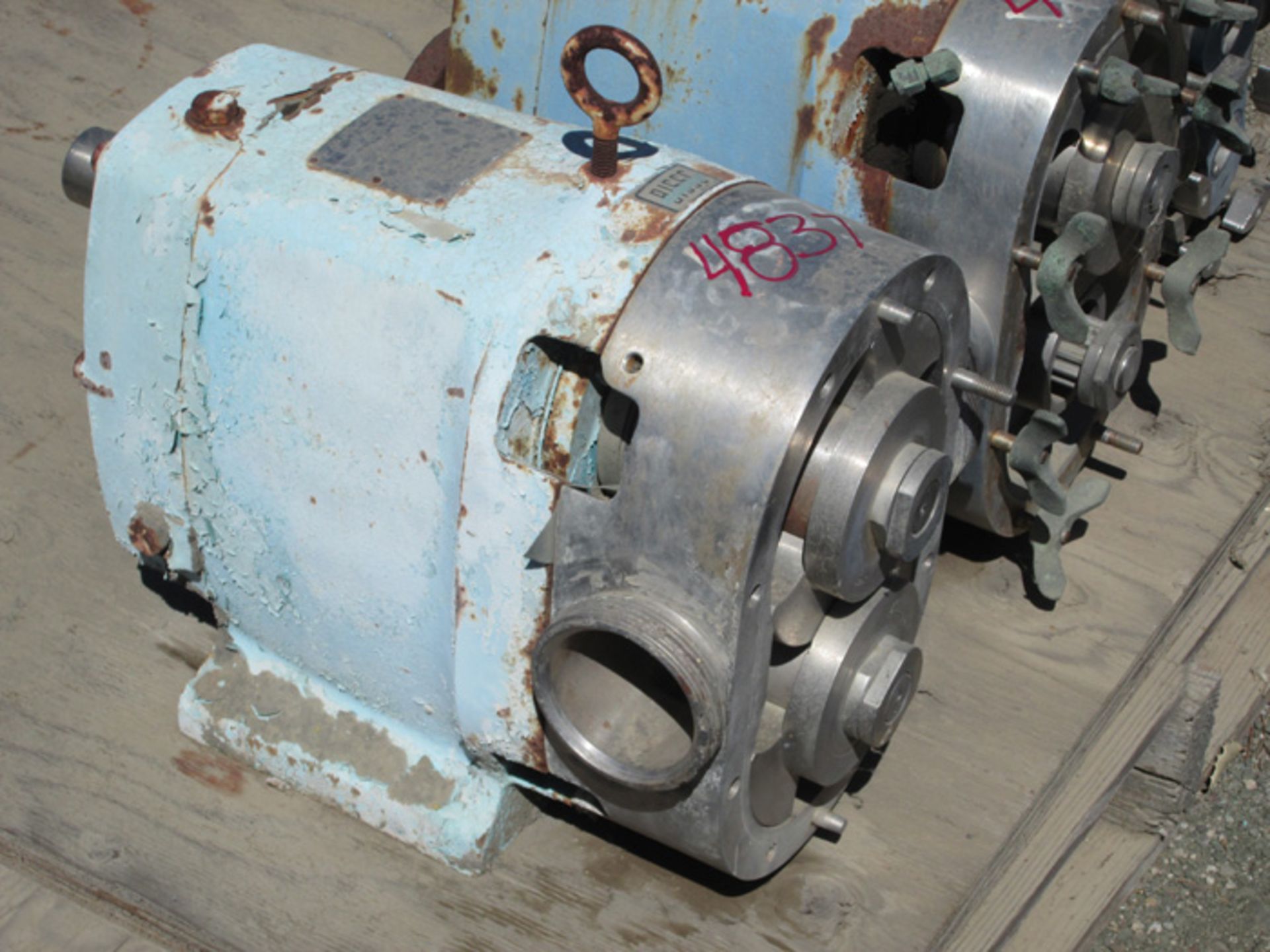 (Located in Morgan Hill, CA) Waukesha Pump, Model 130, SN 453SS, 3" Bevel Seat Sanitary In & Out