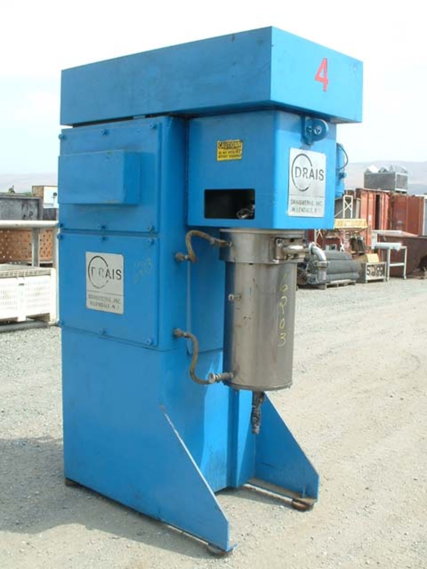 (Located in Morgan Hill, CA) Drais Mill, Model PM-25-TEX-V, SN 53212, 40 HP 230/460 3 Phase - Bild 3 aus 3