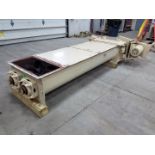 Lot Location: Greensboro NC Used 9'' x 6' Duplex J.W. TODD CO. U-Trough Twin Screw Conveyor