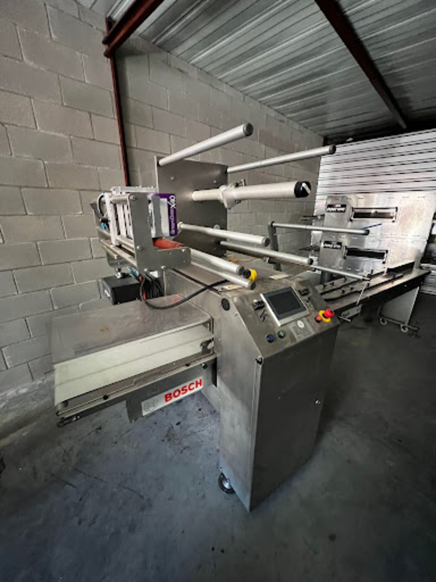 (Located in Georgetown, TX) Bosch Flow Wrapper, Model# PACK 102 WRAPPER, Serial# 18-35023