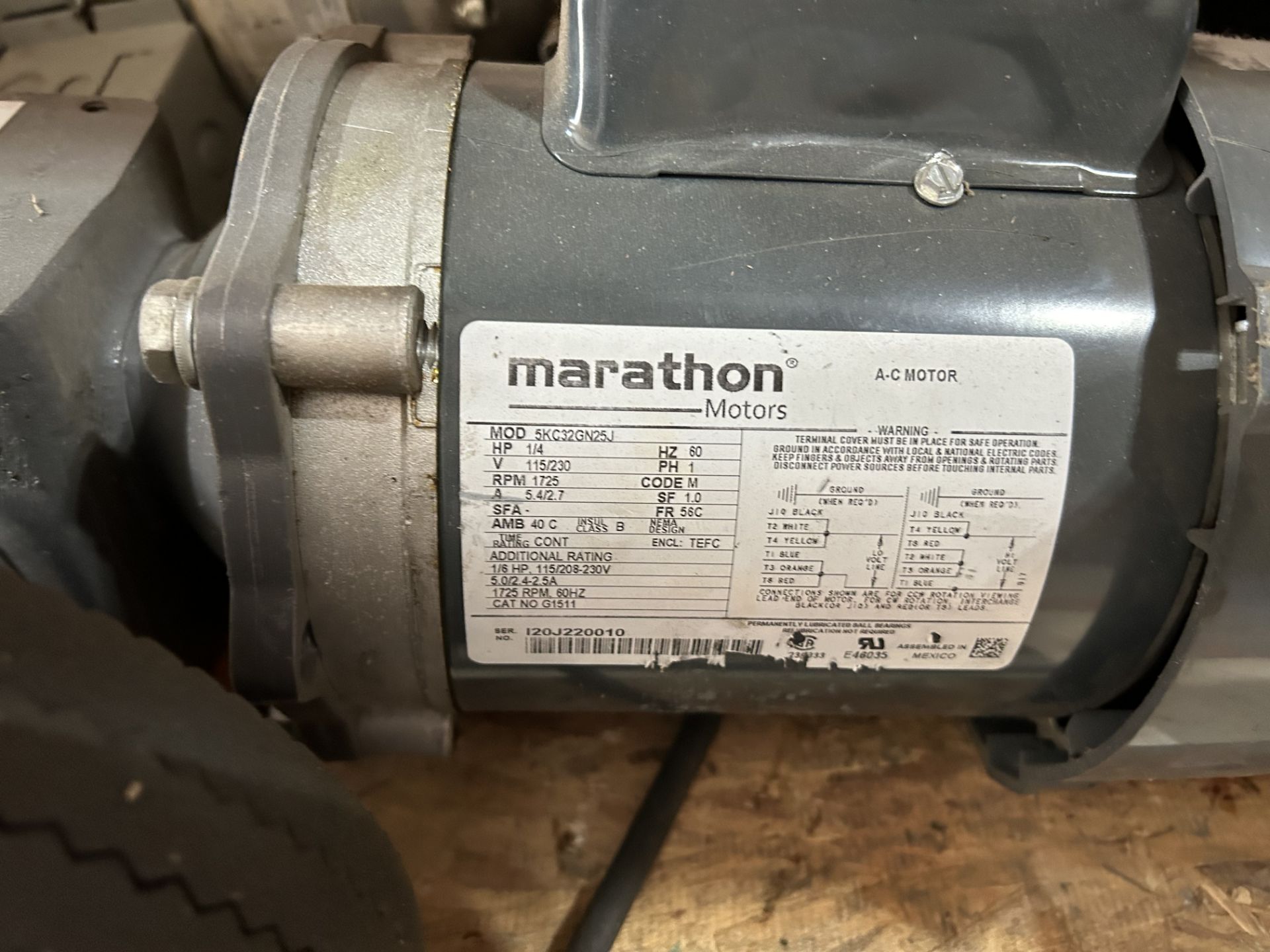 Lot Location: Hartley IA- Pallet of Small Wheel Motors, 1/4 HP - Image 3 of 4