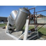 Lot Location: Greensboro NC Used 78 Cubic Foot Gemco V-Cone Stainless Tumble Blender Vacuum Dryer
