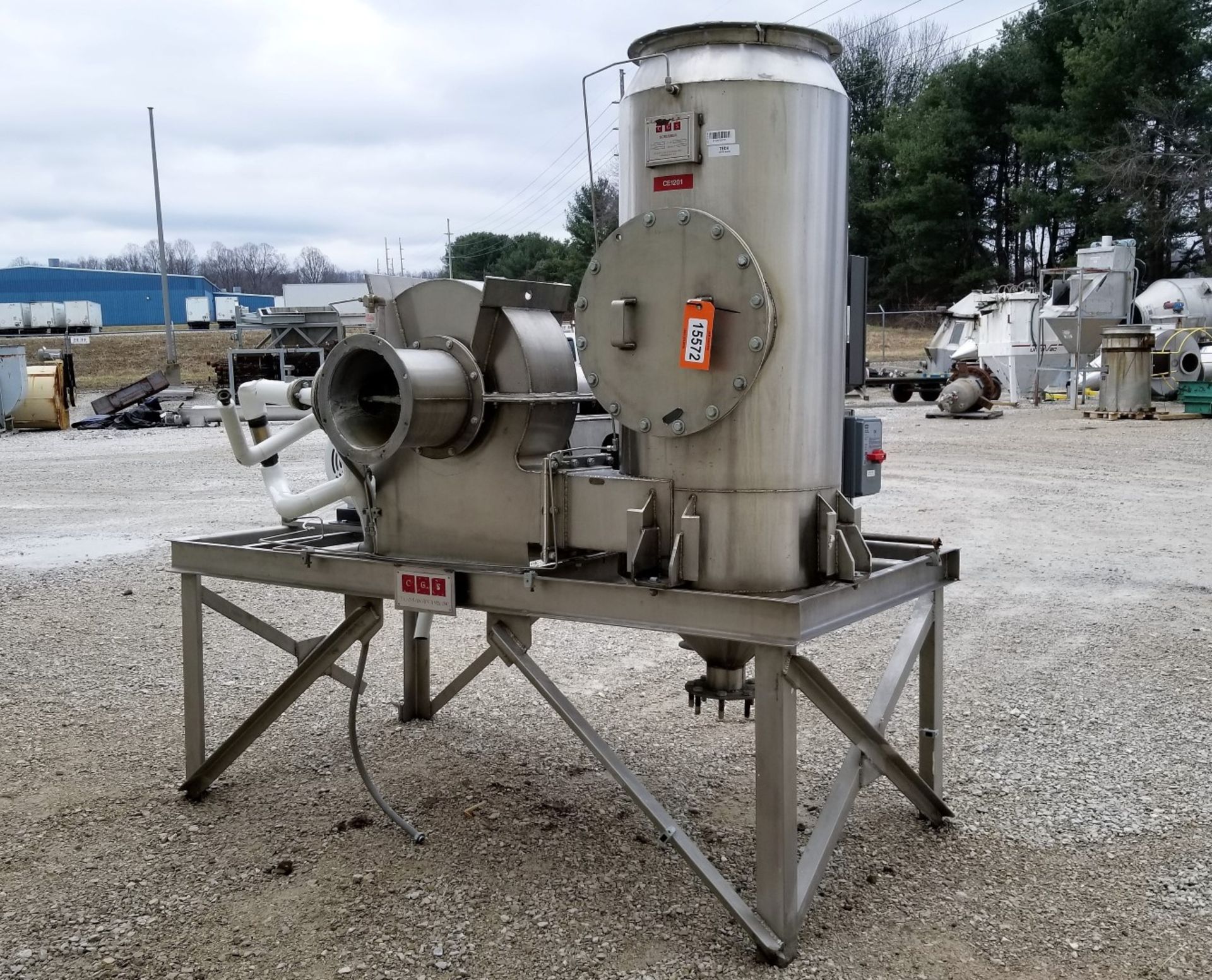 Lot Location: Greensboro NC Used 30HP Clean Gas Systems CGS Stainless Steel Wet Scrubber Dynascrub I - Image 2 of 14