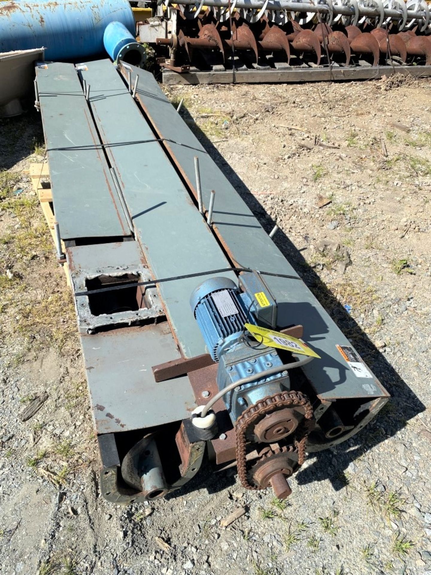 Lot Location: Greensboro NC 6'' DIAMETER X 30'' LONG CARBON STEEL SCREW CONVEYOR.