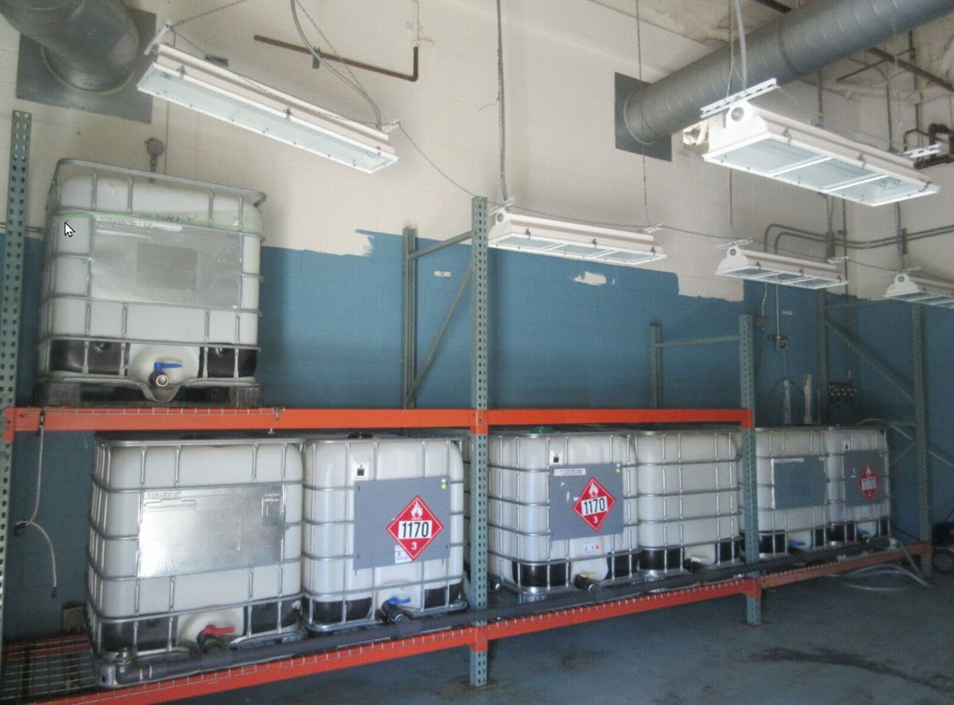 (Located in Hollister, CA) Stainless Steel Liquid Filling Station with 7 Totes Food Grade - Image 5 of 12
