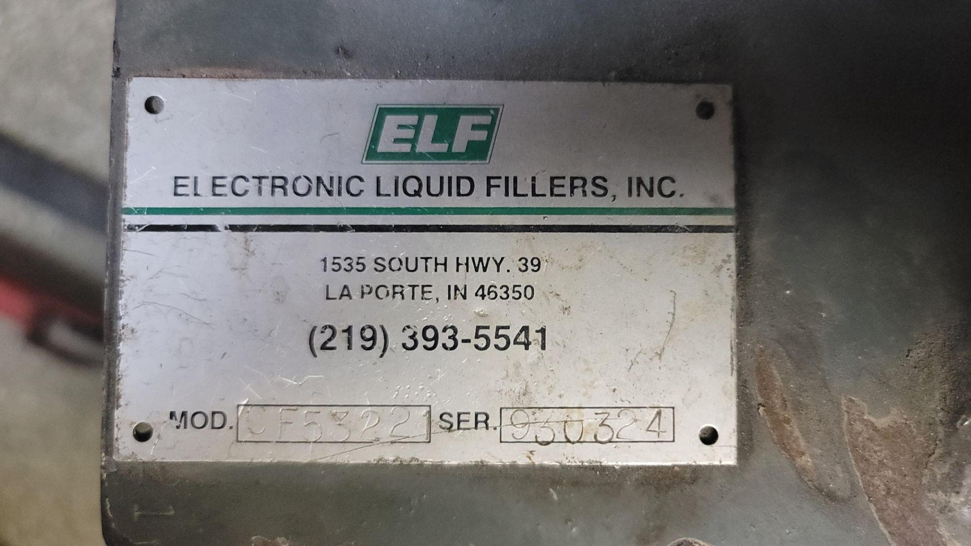 (Located in Belle Glade, FL) ELF CAP VIBRATOR FEEDER, MODEL: CF5322, SERIAL: 930324, Loading/Rigging - Image 3 of 3