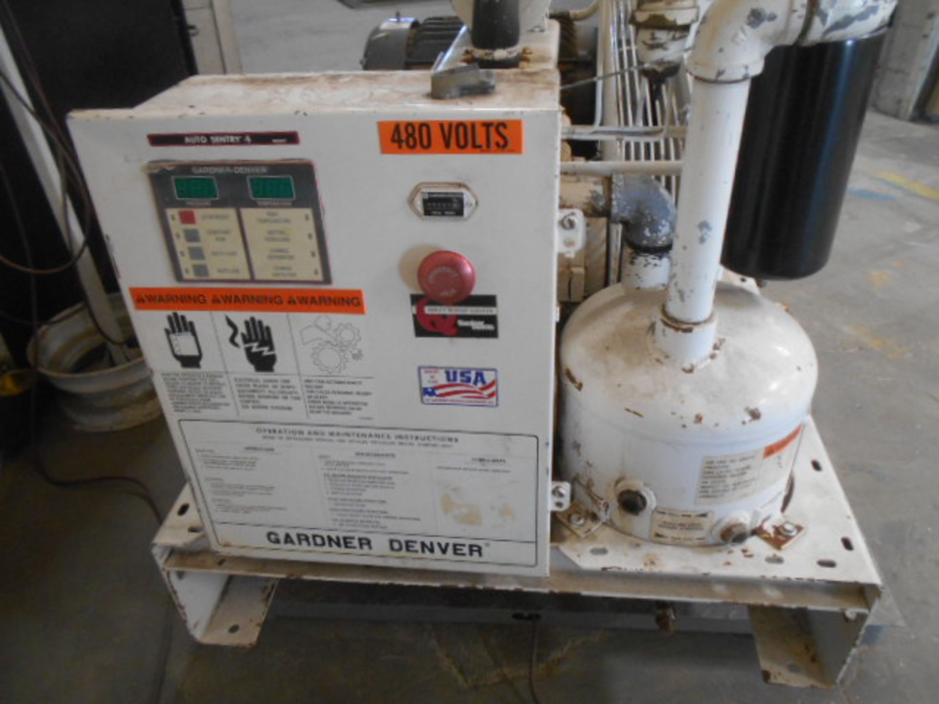 Lot Location: Newton KS - GARDNER DENVER AIR COMPRESSOR, Model #EBEQFF/BBBAAAJ, 125 PSI 25 HP