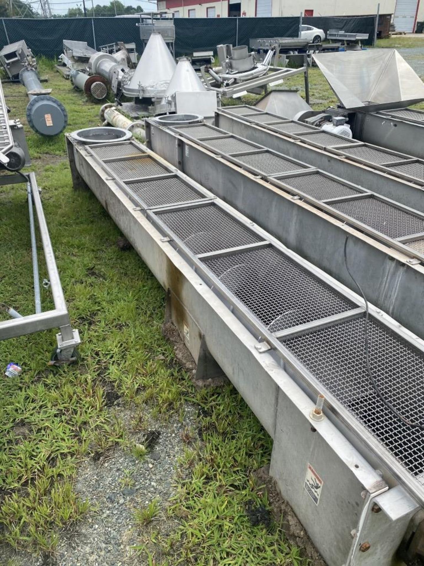 Lot Location: Greensboro NC 16'' DIAMETER X 183'' LONG STAINLESS STEEL SCREW CONVEYOR.