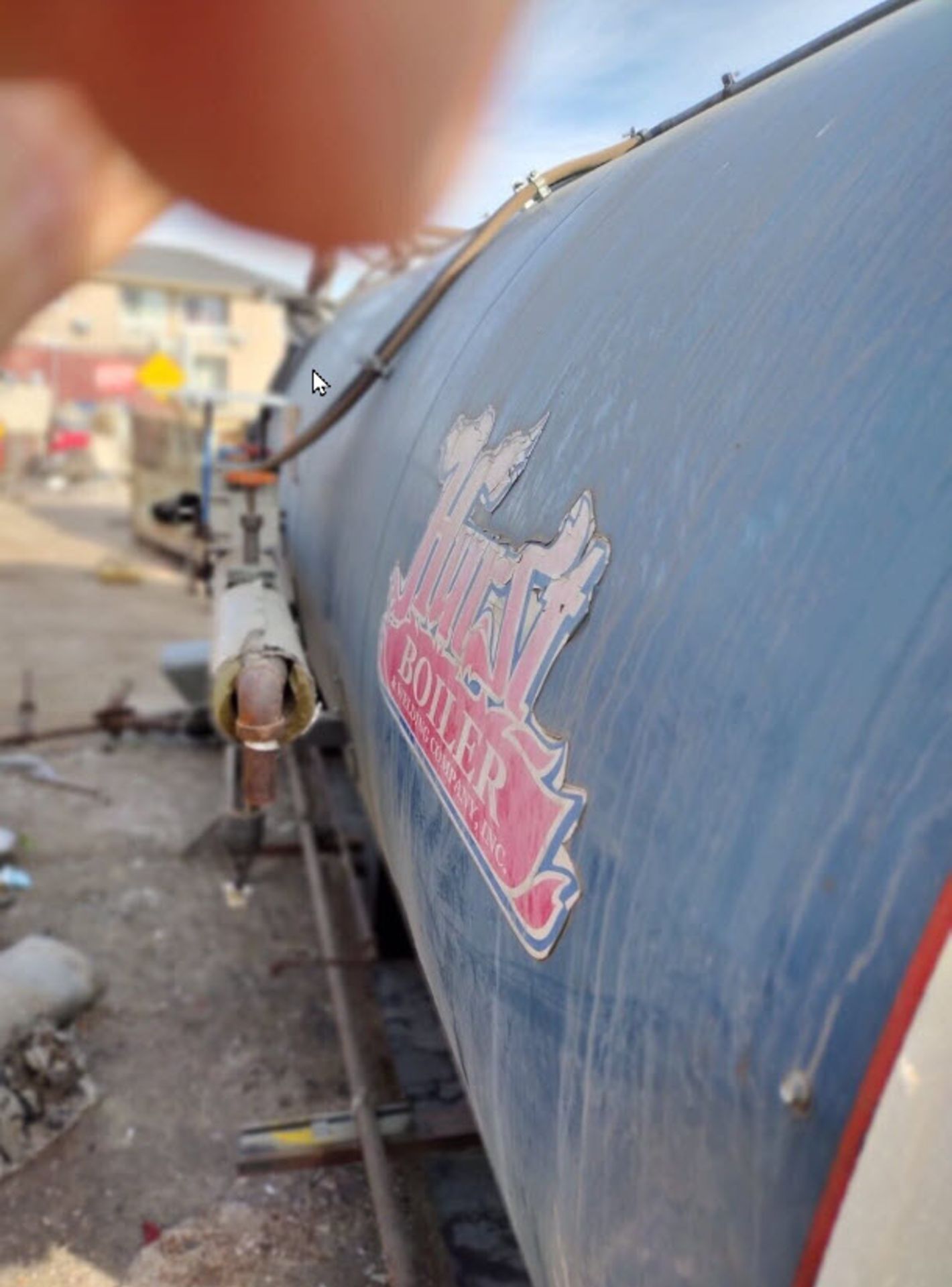 (Located in Hollister CA) 10 hp Hurst Firetube Boiler Unknown Series, Rigging Fee: $100 - Image 10 of 12