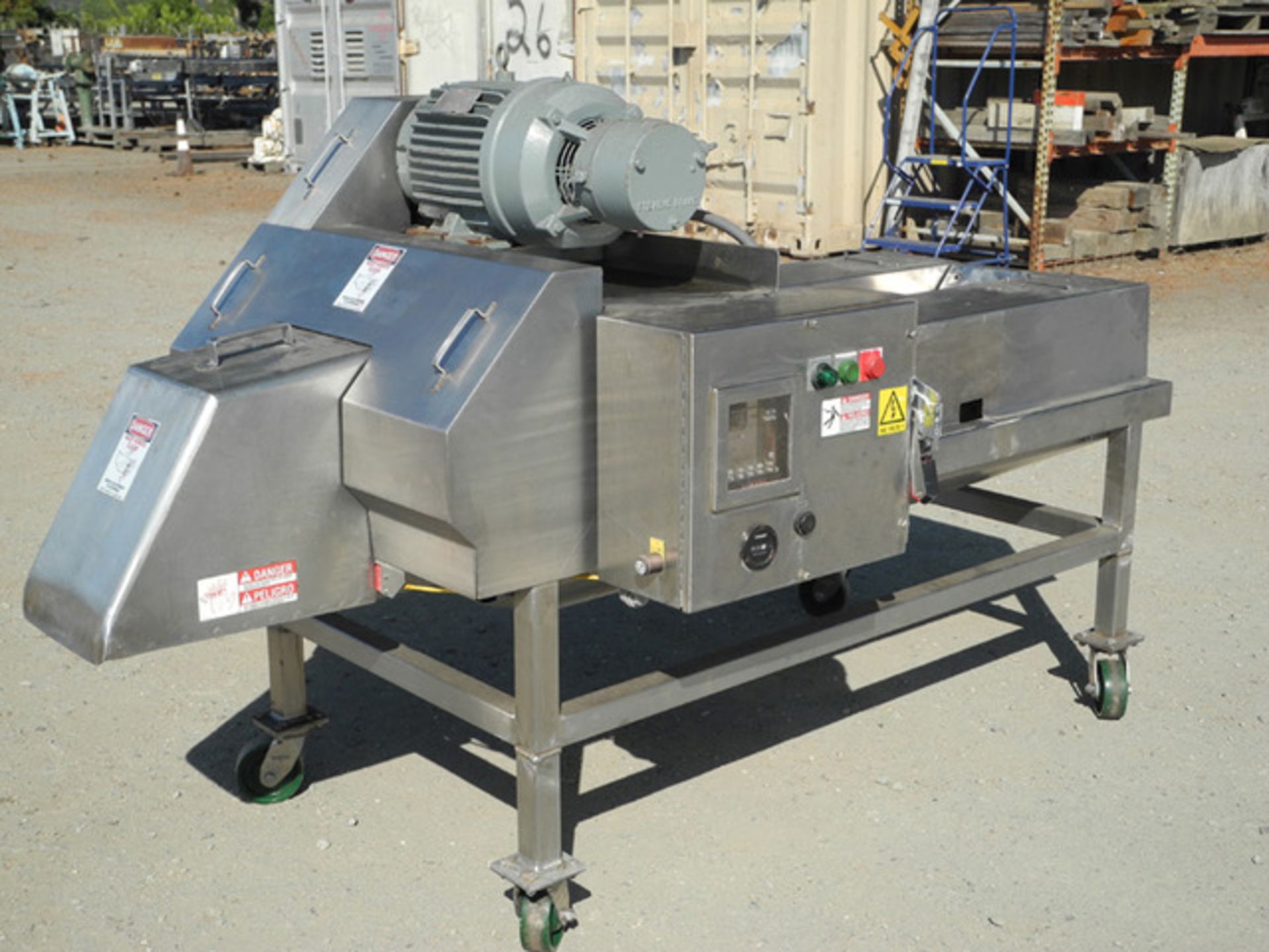 (Located in Morgan Hill, CA) Urschel Dicer, Model J9-A, SN 1113, 5 HP, 230/460 Volt, 1175 RPM w/Ste