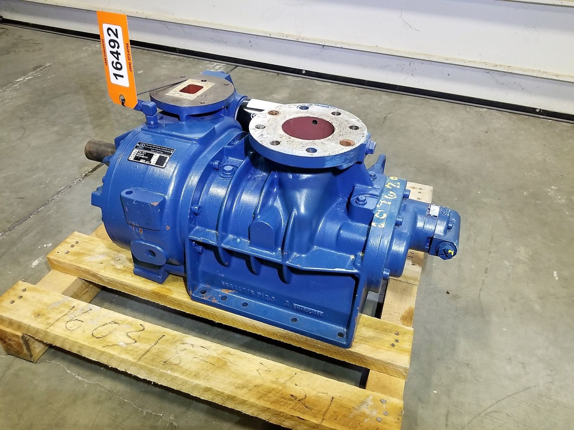 Lot Location: Greensboro NC Surplus Aerzen Screw Compressor Ð VML 18R Unused.