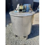 Lot Location: Greensboro NC 150 GALLON STAINLESS STEEL LIQUID MIXING TANK