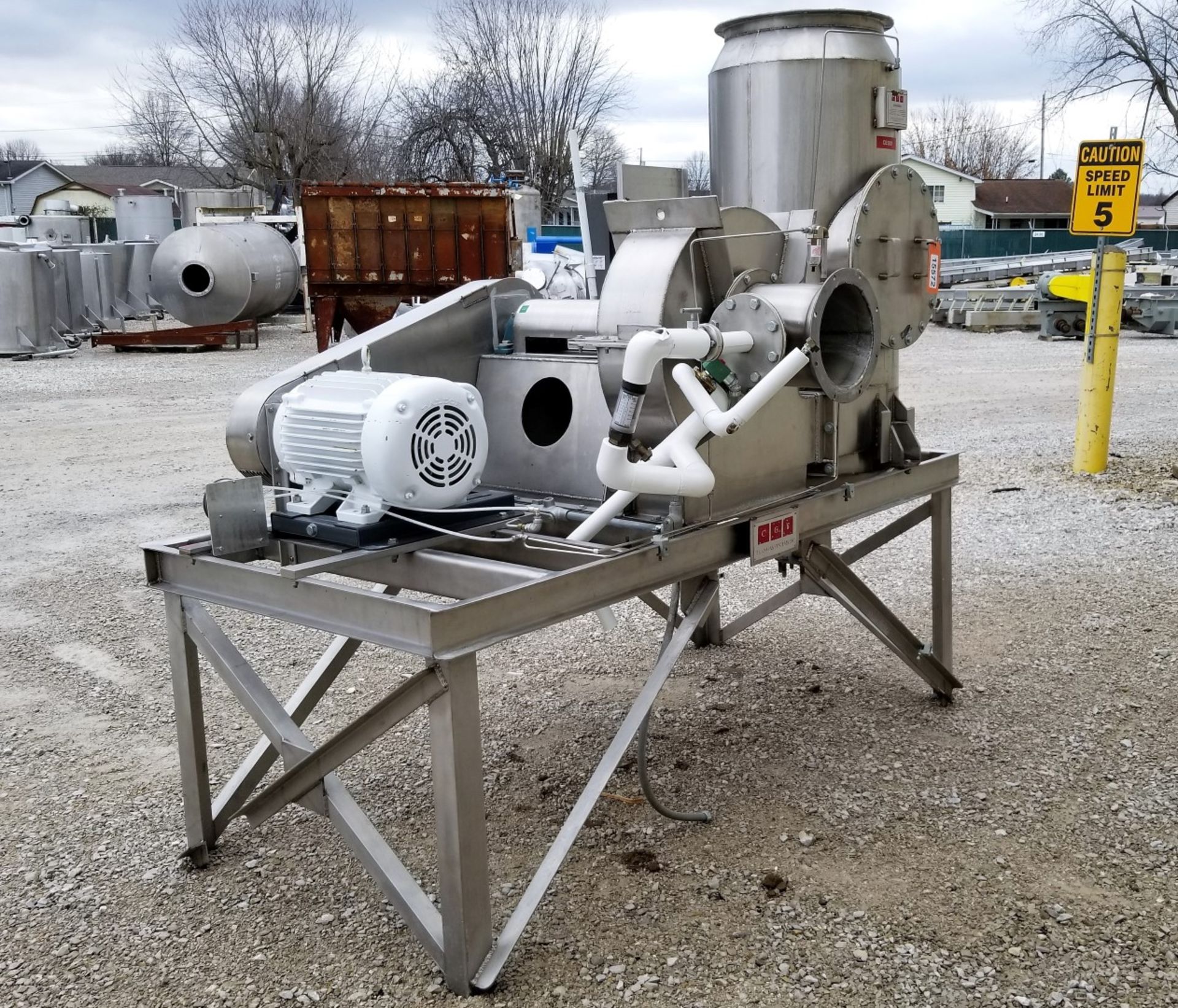 Lot Location: Greensboro NC Used 30HP Clean Gas Systems CGS Stainless Steel Wet Scrubber Dynascrub I - Image 4 of 14