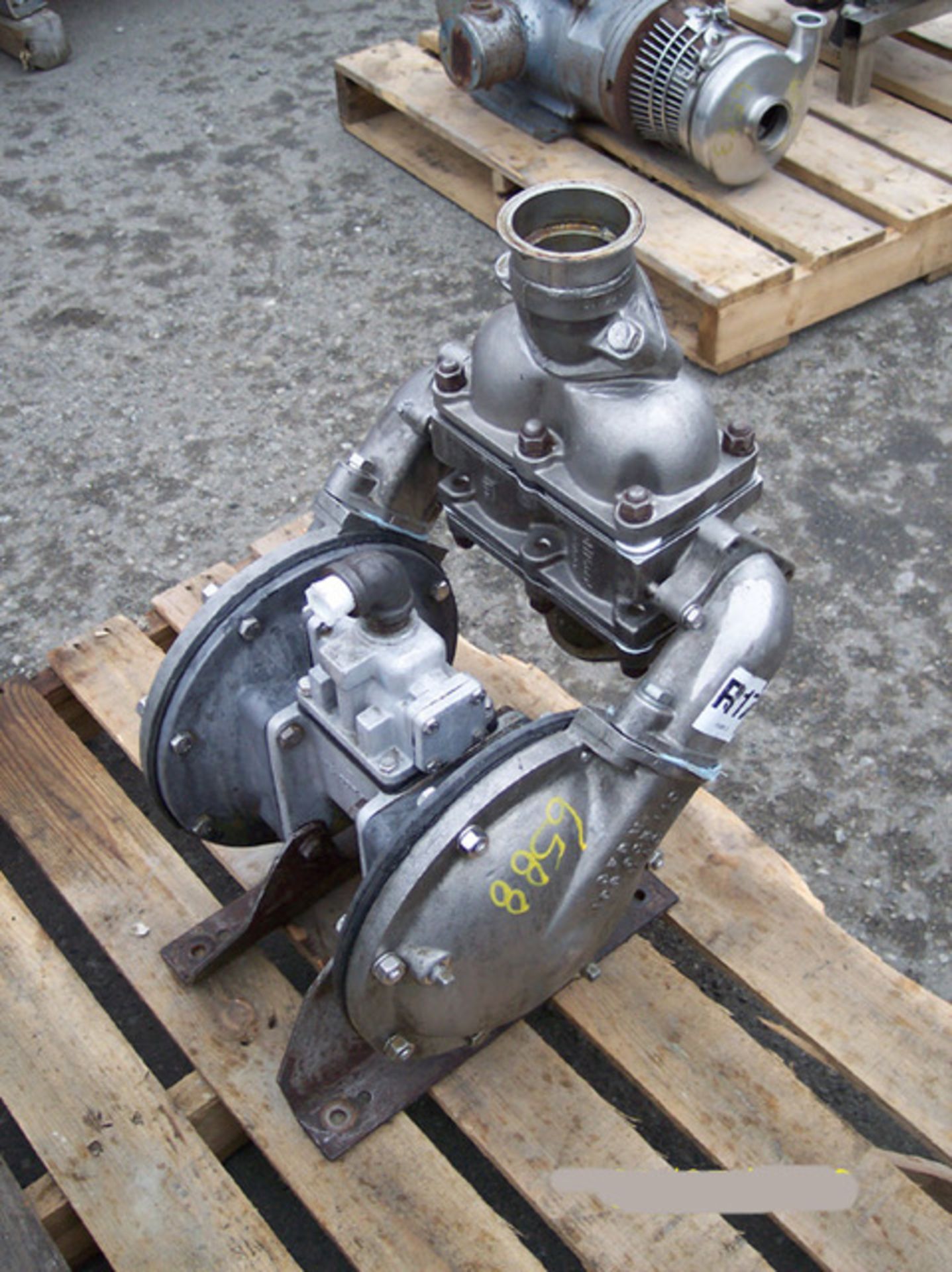 (Located in Morgan Hill, CA) Warren Rupp Sand Piper Diaphragm Pump, Type TGN-2-SS, Model S82-A