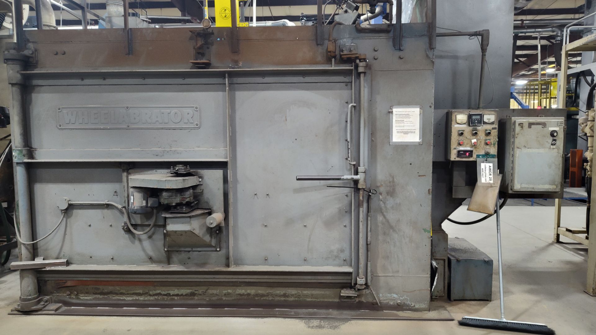 (Located in Austell, GA) Wheelabrator Table Blaster, Loading/Rigging Fee: $1650