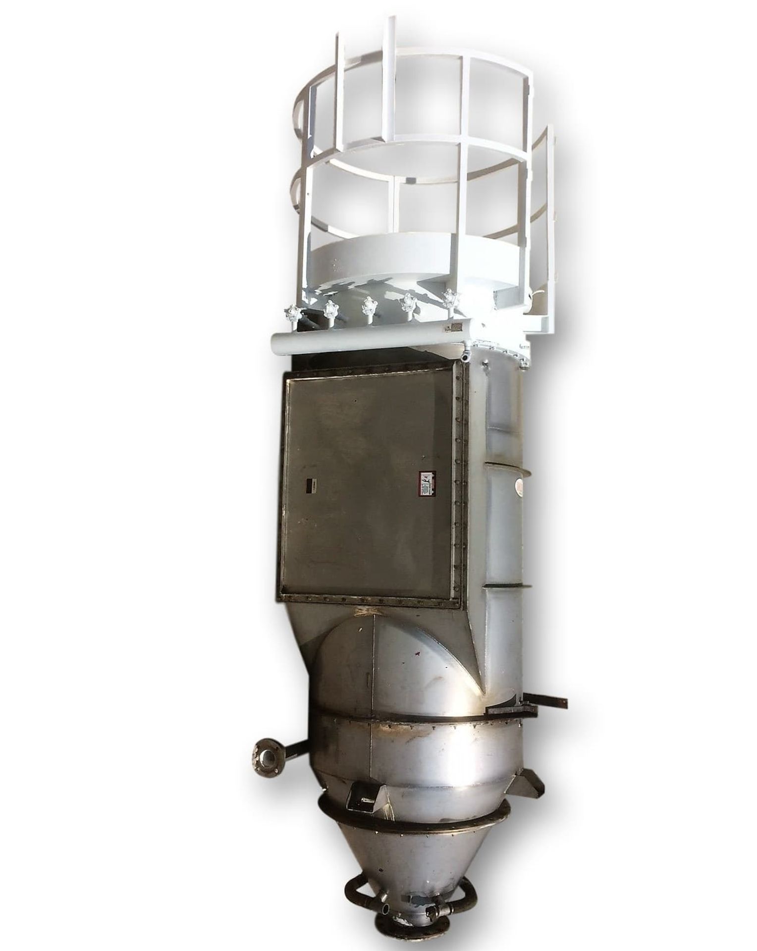 Lot Location: Greensboro NC Used 1463 CFM MAC Stainless Steel Filter Receiver Dust Collector 209 sq