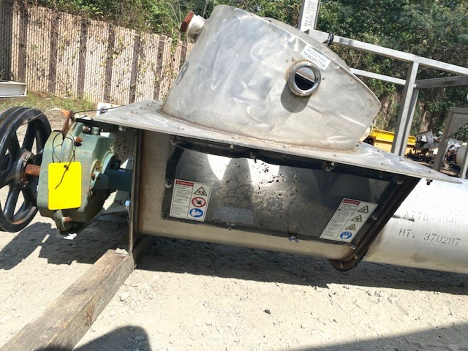 Lot Location: Greensboro NC 12" diameter x 150" long Laidig stainless steel screw conveyor - Image 16 of 19