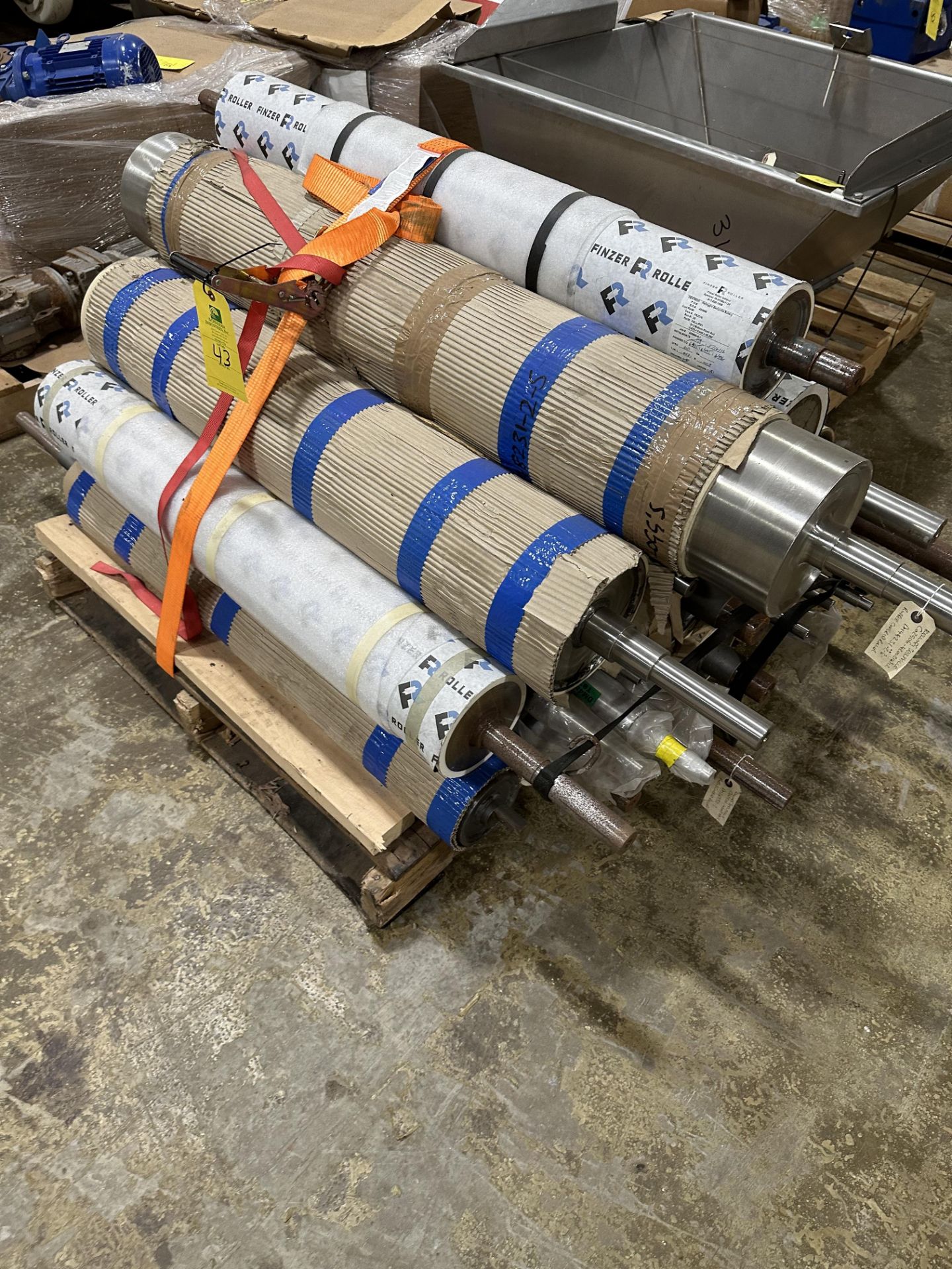 (Located In Springfield, MI) Lot of Misc Conveyor and Sheeter Rollers - Image 2 of 2